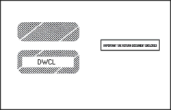 Double Window Envelope for 2-Up W-2 Forms (5 5/8 in x 9 1/4 in) (100 Envelopes)