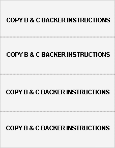 Blank 4-Up Horizontal with W-2 Backer Instructions (50 Laser Cut Sheets)