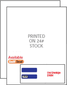 1099/5498 Blank with Multiple Account Backer for 1099-MISC, 1099-DIV, 1099-OID, 1099-SA (Printed on 24# Stock) (500 Laser Cut Sheets)