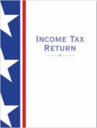 Stars and Stripes Designer Tax Return Folder with Two Pockets (9 in x 12 in) (100 Folders)