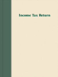 Green/Cream Tax Return Folder with Two Pockets (9 in x 12 in) (100 Folders)