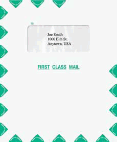 Single Window First Class Document Mailing Envelope (9 1/2 in x 11 1/2 in) (100 Envelopes)