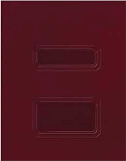 Burgundy Side-Staple Tax Folder with Pocket and Windows (8 3/4 in x 11 1/4 in) (100 Folders)